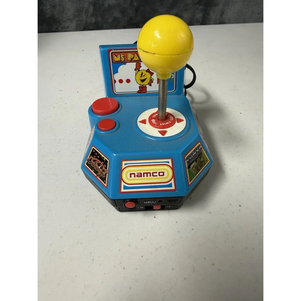 Jakks Pacific Ms. PAC-MAN Plug & Play TV Game Handheld Arcade Joystick Tested